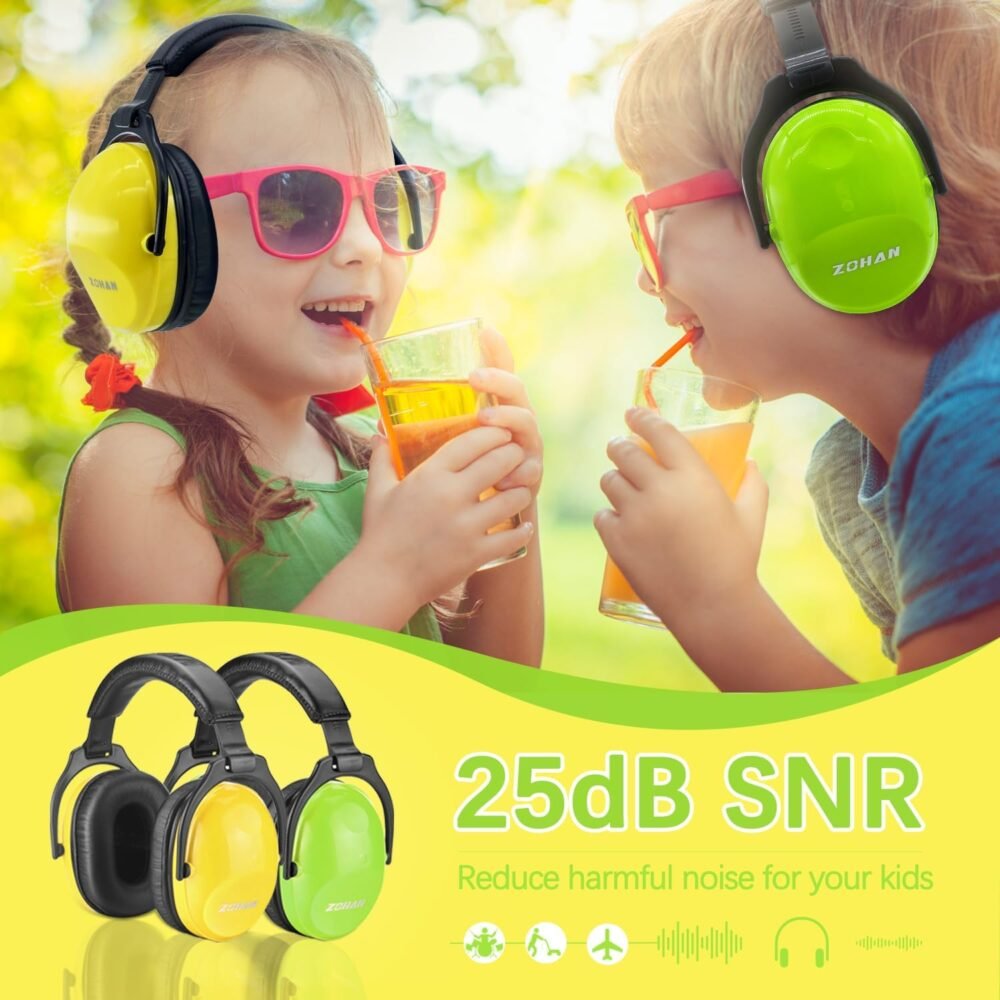 ZOHAN Kids Ear Protection 2 Pack,Kids Noise Canceling Headphone for Concerts, Monster Truck, Fireworks - Image 3