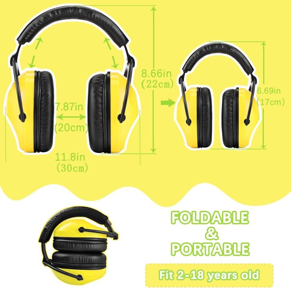 ZOHAN Kids Ear Protection 2 Pack,Kids Noise Canceling Headphone for Concerts, Monster Truck, Fireworks - Image 6