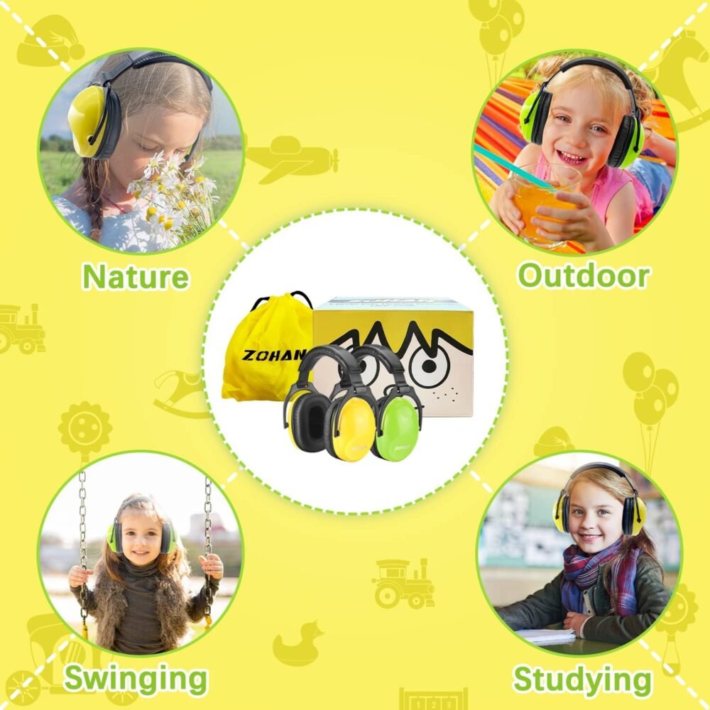 ZOHAN Kids Ear Protection 2 Pack,Kids Noise Canceling Headphone for Concerts, Monster Truck, Fireworks - Image 7