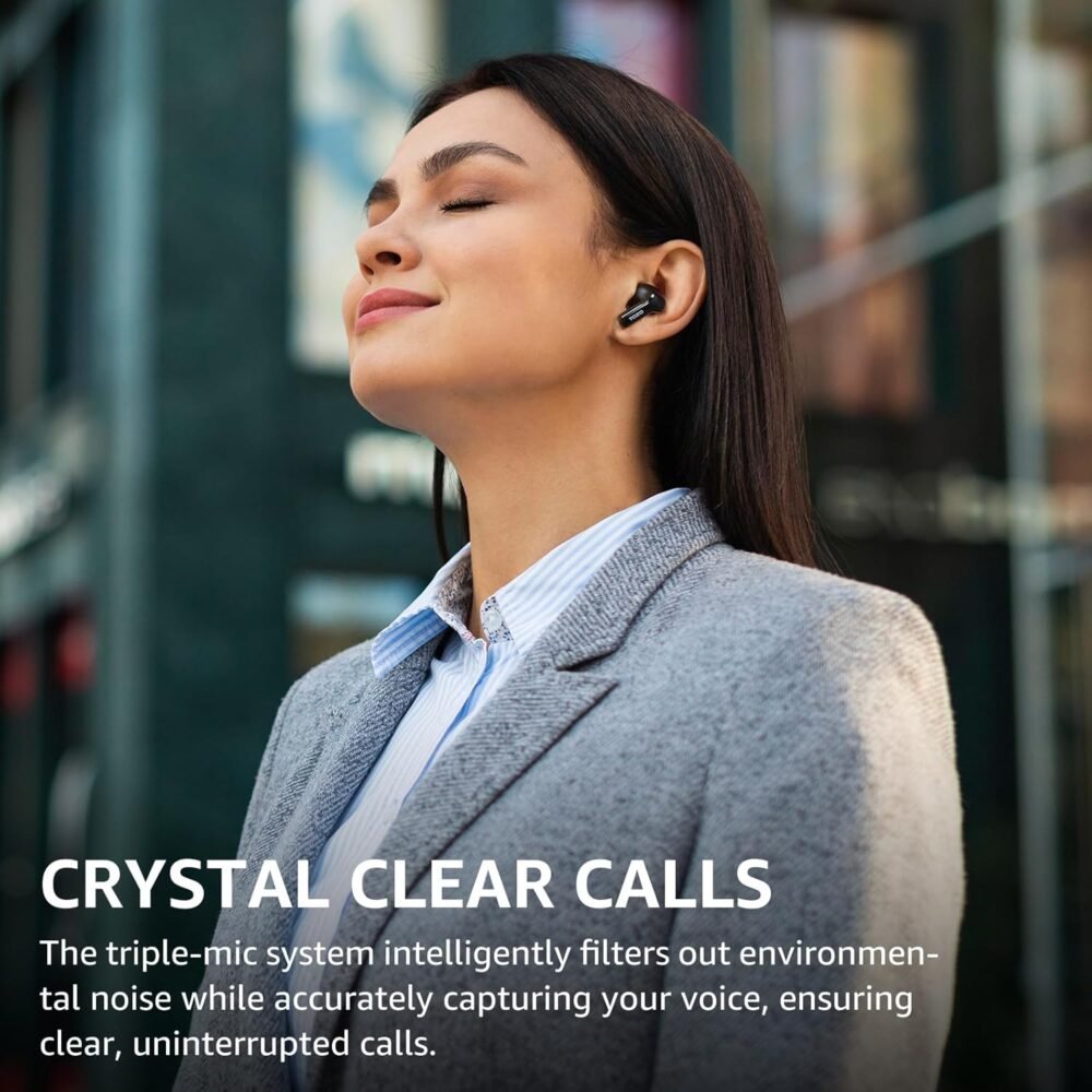 TOZO Hybrid Active Noise Cancelling Wireless Earbuds with 6 Mics AI Clear Call Ear Buds 55H Playtime with LED Display 32 Preset EQs via APP Bluetooth 5.3 IPX8 Waterproof in Ear Headphones - Image 9
