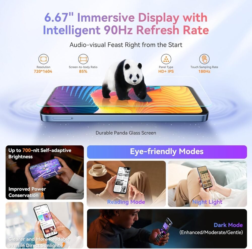 Blackview Shark 9 5G Phones Unlocked, Octa-Core 24GB+256GB/SD 2TB Smart Phone, Android 14 Smartphone, 50MP Camera Android Cell Phones, 6.67" FHD+, 530181 Score, 5000mAh+Fast Charge,Smart AI, NFC - Image 7