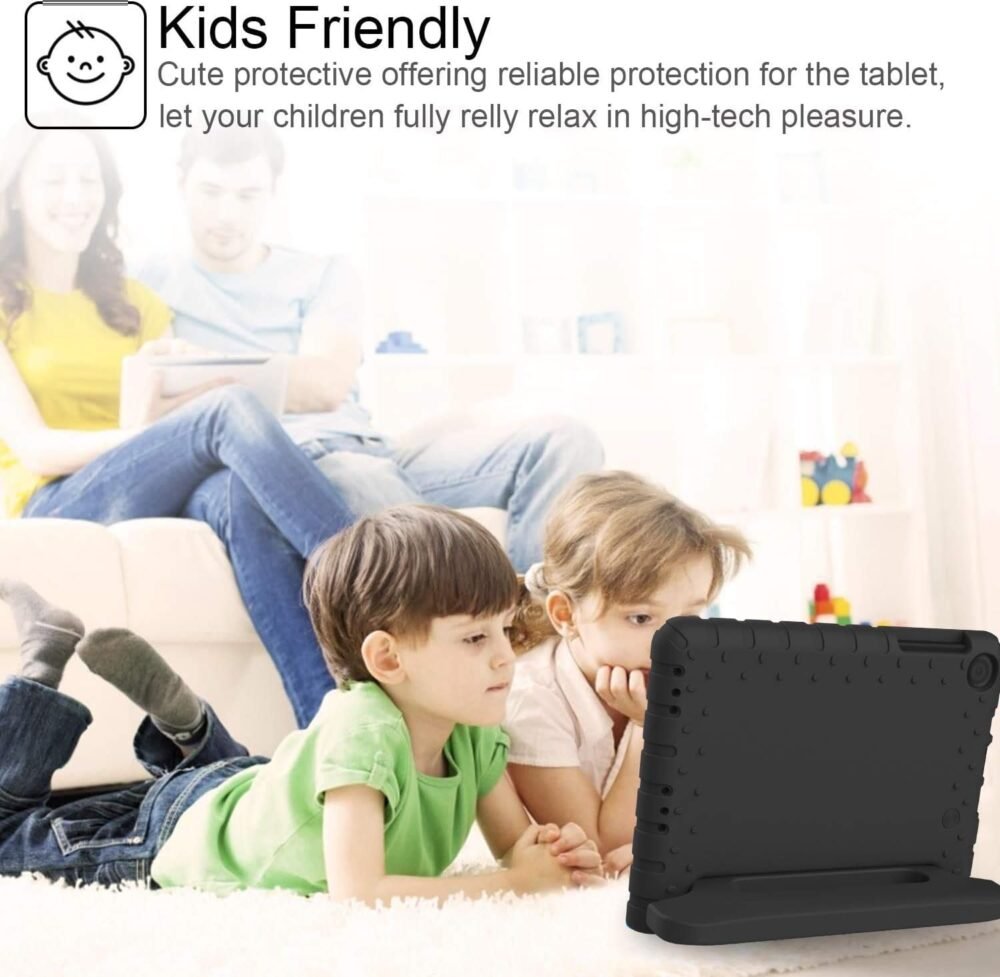 BMOUO Kids Case for Alcatel Joy Tab 2 8 inch 2020, Alcatel Joy Tab 2 Case, Shockproof Kids Friendly Convertible Handle Stand Case for Metroby t-Mobile Alcatel Joy Tab 2 8" Tablet Model: 9032Z - Black - Image 10