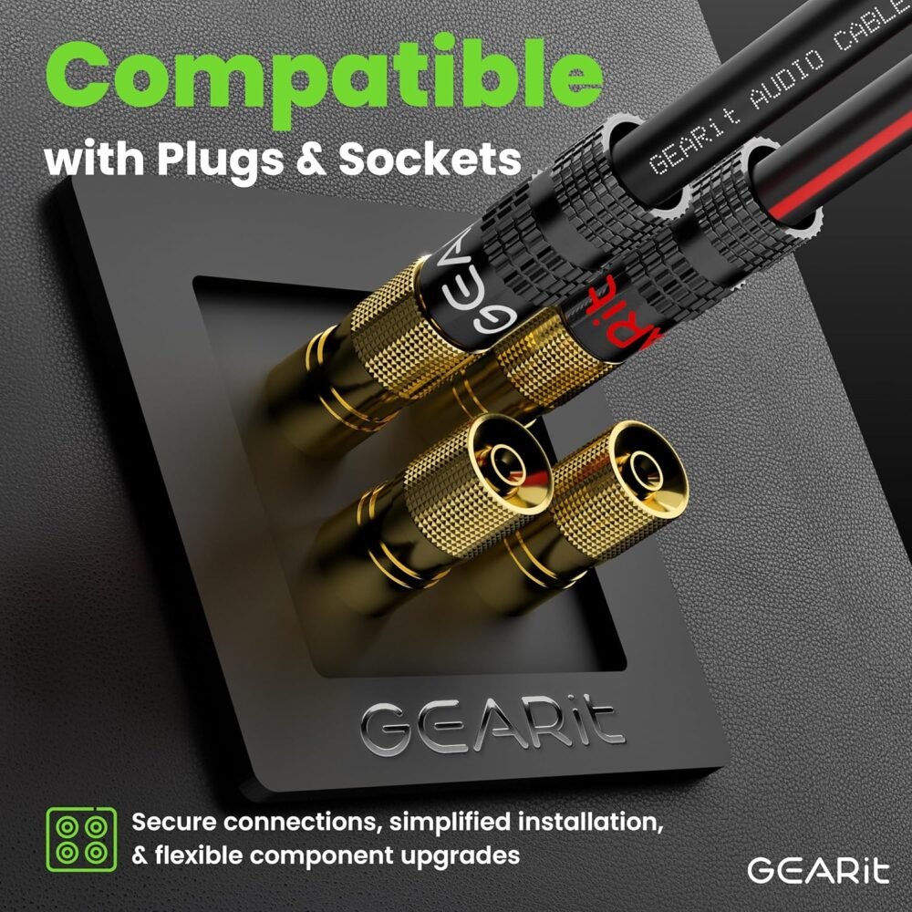 12AWG Speaker Wire, GearIT Pro Series 12 AWG Gauge Speaker Wire Cable (50 Feet / 15.24 Meters) Great Use for Home Theater Speakers and Car Speakers Black - Image 7
