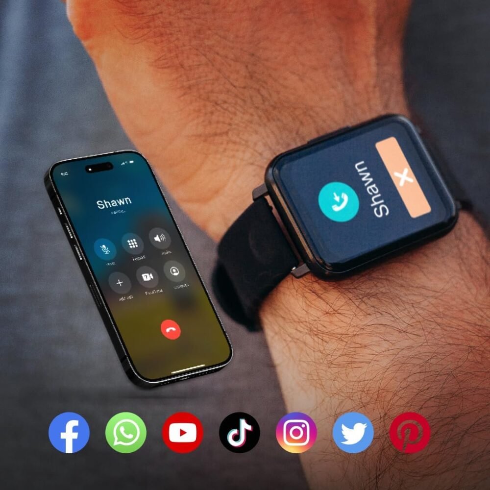 Spade & Co Health Smartwatch 2 - Health Fitness Tracker with Body Temperature, Blood Oxygen, Heart Rate Monitoring, Sleep Tracking, Text Call Alerts - Compatible with iPhone Android (Gold) - Image 7