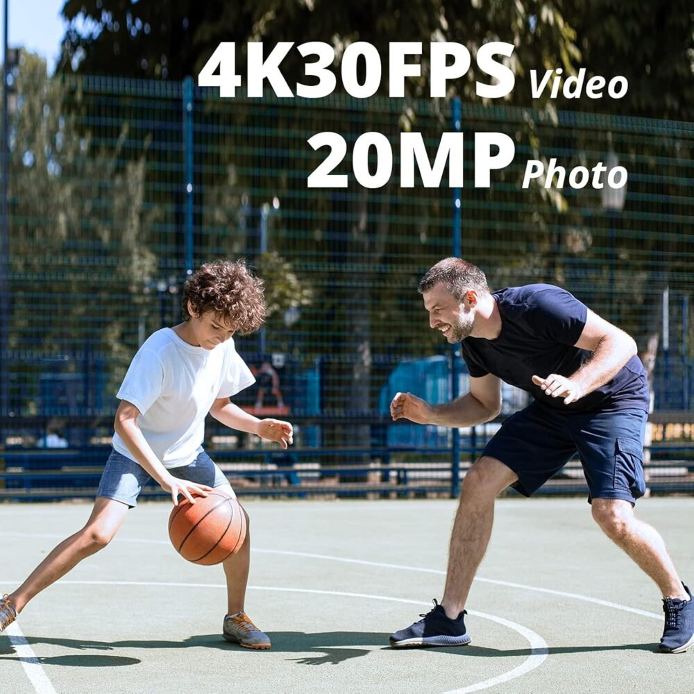 AKASO Brave 4 Pro 4K30 Action Camera with 256GB MicroSD U3 Card 131FT Underwater Waterproof Camera EIS Touch Screen Remote Control with 2x1350mAh Batteries and Helmet Accessories Kit Bundle - Image 4