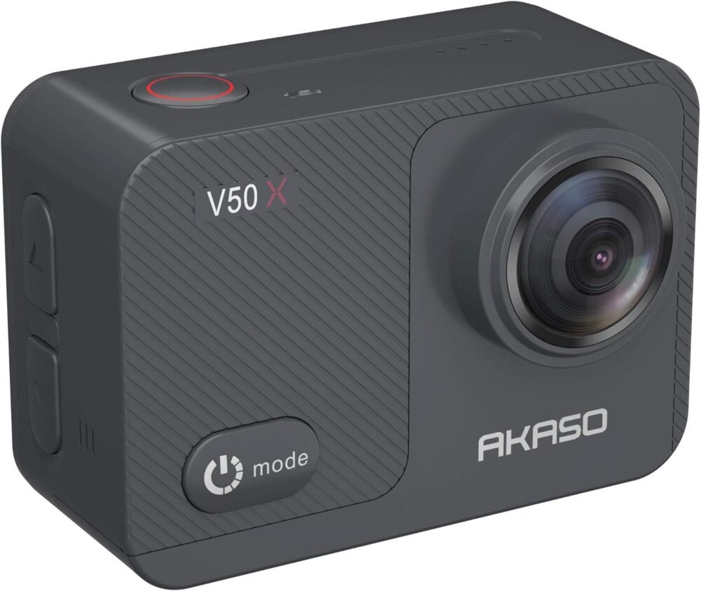 AKASO V50X Native 4K30fps WiFi Action Camera with EIS Touch Screen 4X Zoom 131 feet Waterproof Camera Support External Mic Remote Control with Helmet Accessories (Without 64GB MicroSD Card) - Image 5