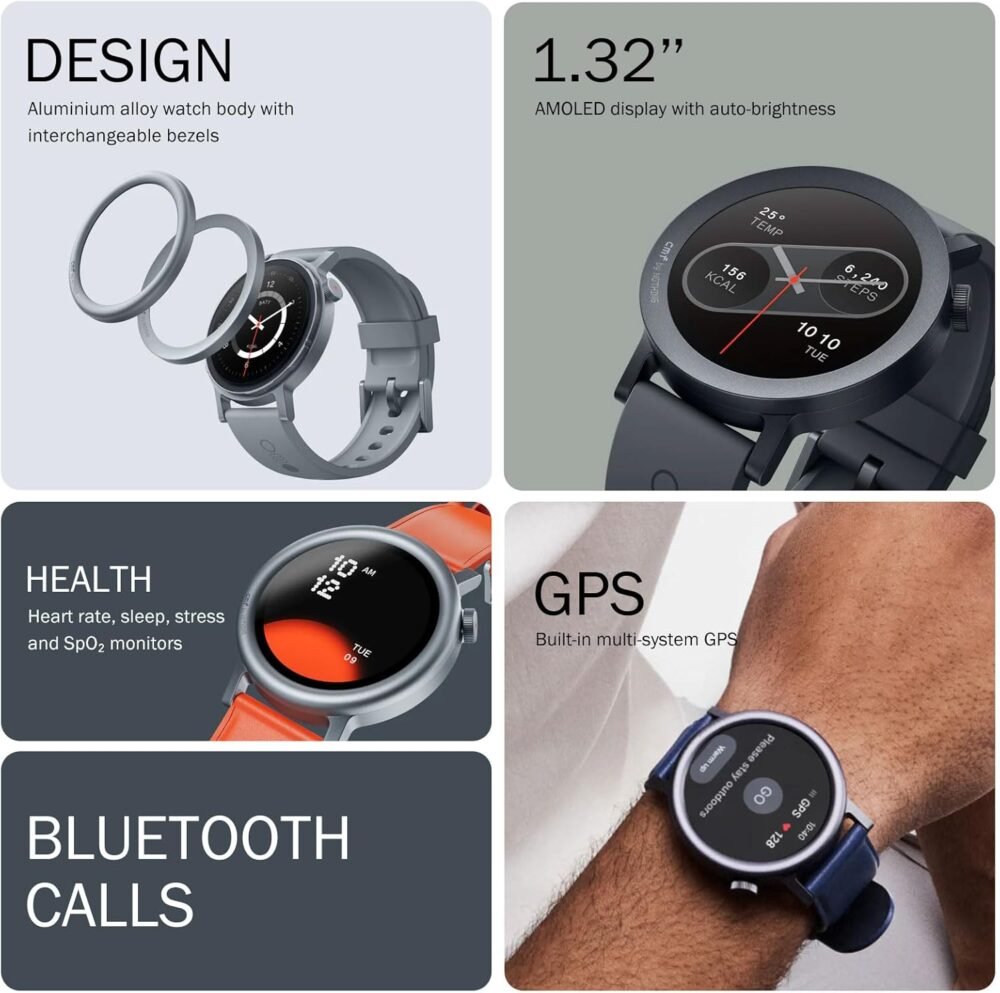 CMF Watch Pro 2 Smartwatch for Men Women, Fitness Tracker with Heart Rate, 1.32" SpO₂ Monitoring,120 Sports Model,Bluetooth Calls with AI Noise Reduction, IP68 Waterproof GPS for Android IOS Dark Grey - Image 4