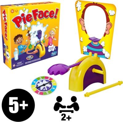 Hasbro Gaming Pie Face Game | Whipped Cream Family Board Game for Kids | Ages 5 and Up | for 2 or More Players | Funny Preschool Games | Kids Gifts - Image 8