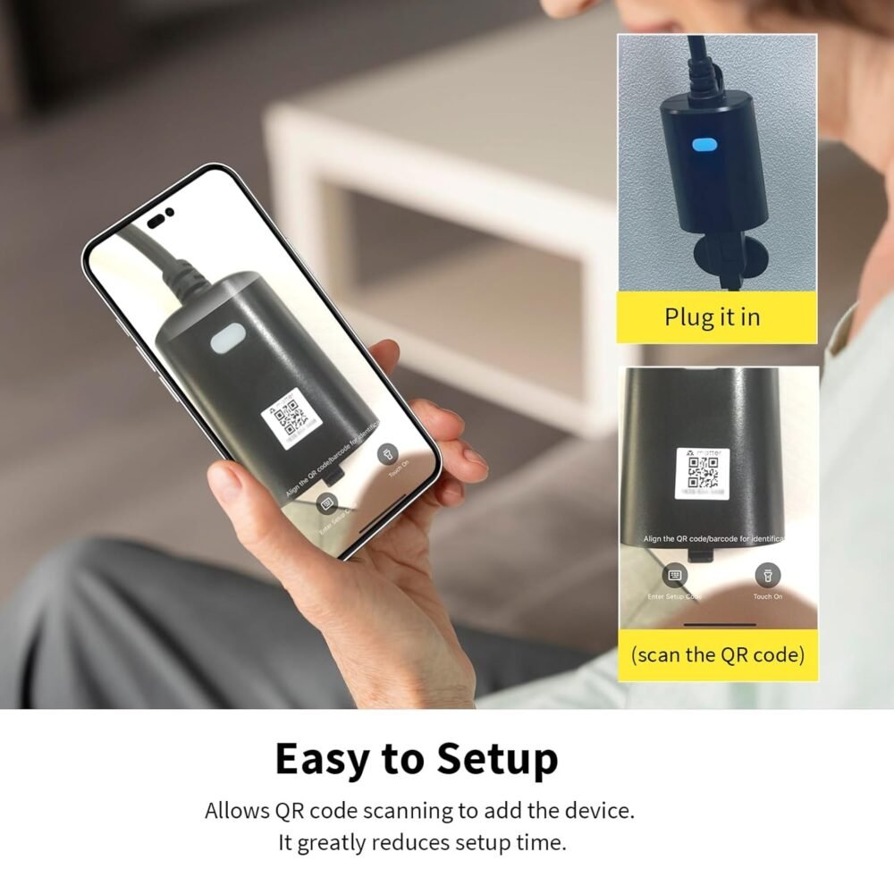 Minoston Matter Outdoor Smart Plug WiFi Heavy Duty Plug-in Outlet IP65 Waterproof, Compatible with Alexa Apple Home SmartThings Google Home, Smart Life, Remote Control, 15Amp Black (MP22M) - Image 4