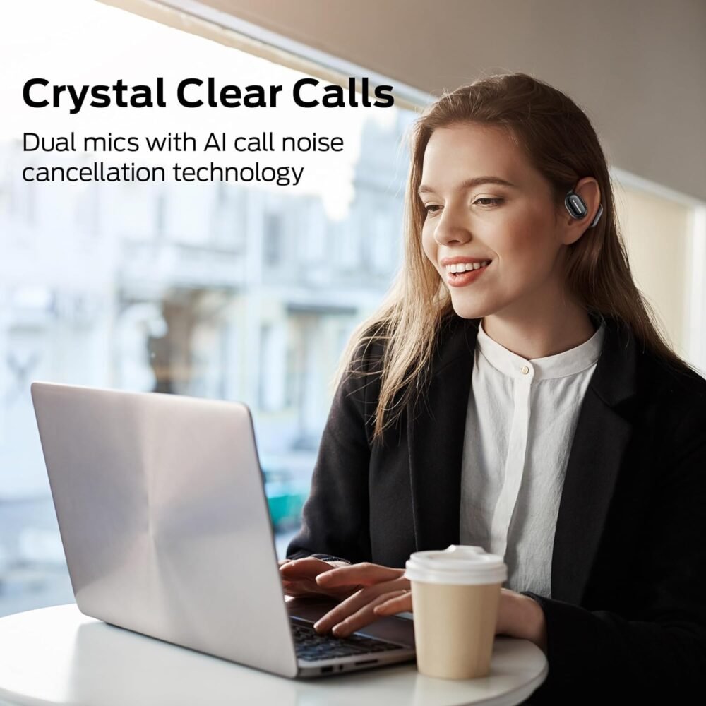 Monster Open Free AC100 Open Ear Bluetooth 5.3 Headphones, Wireless Earbuds with Earhooks, Immersive Stereo Sound by 16mm Large Driver, Clear Calls, 30H Playtime, for Workout - Image 5