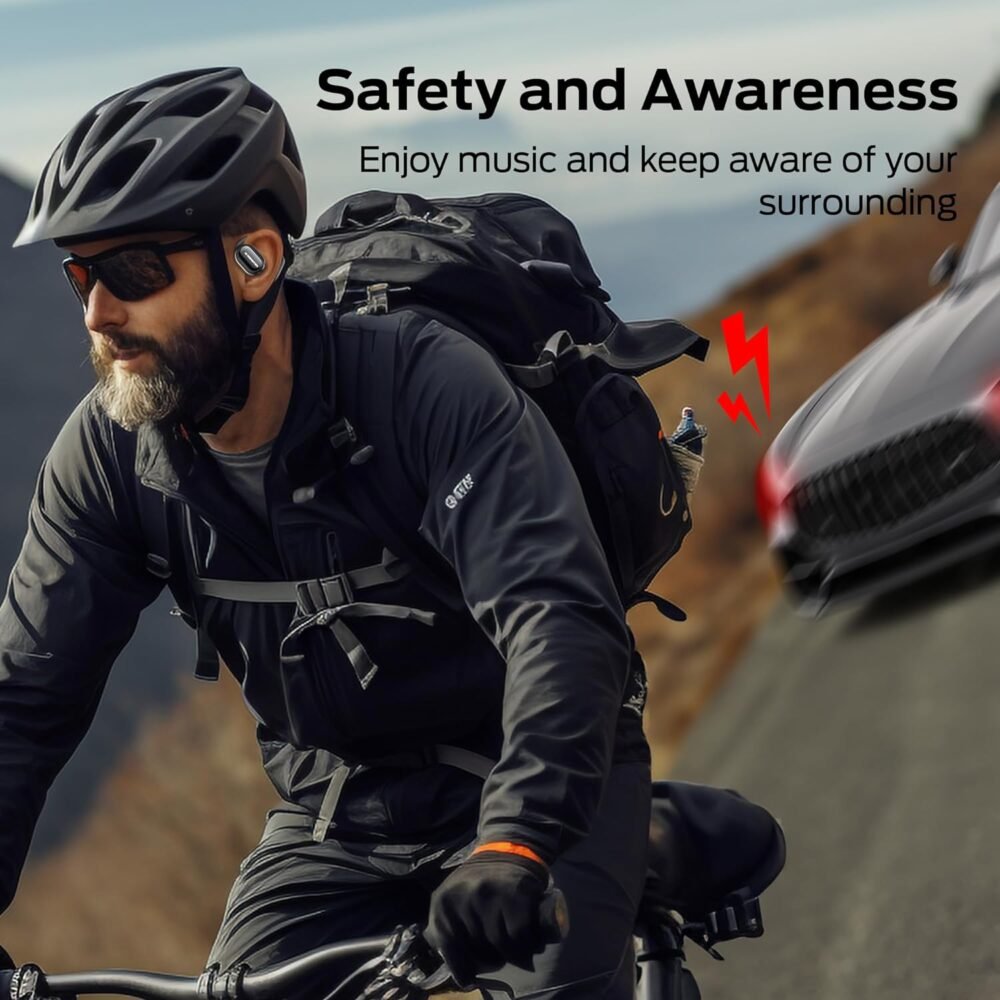 Monster Open Free AC100 Open Ear Bluetooth 5.3 Headphones, Wireless Earbuds with Earhooks, Immersive Stereo Sound by 16mm Large Driver, Clear Calls, 30H Playtime, for Workout - Image 9
