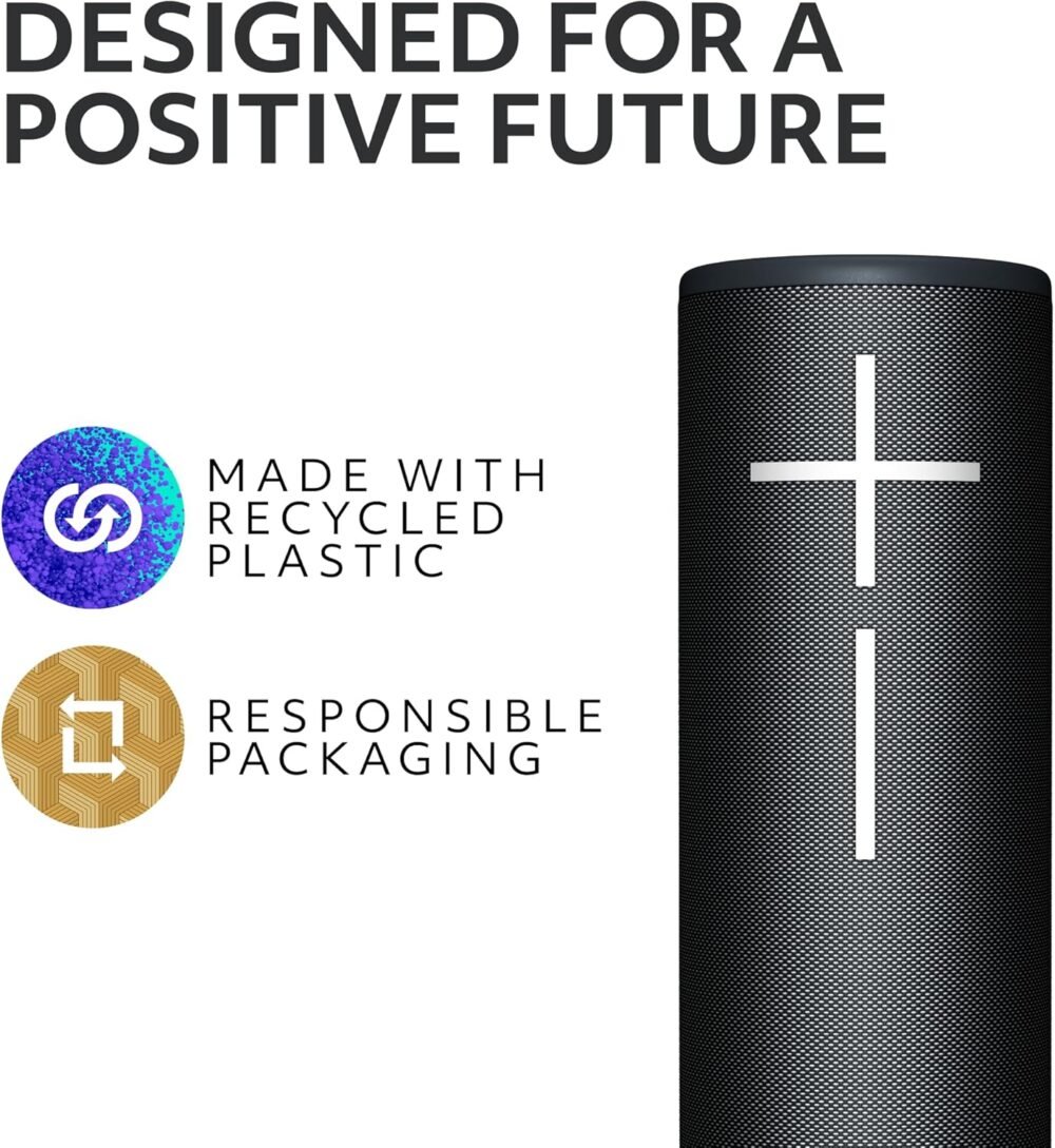Ultimate Ears Boom 4 Portable Waterproof Bluetooth Speaker with 360-Degree, Bold, Immersive, Crystal-Clear Sound, Floating Speaker with 15-Hour Battery and 147ft (45m) Range - Black - Image 8