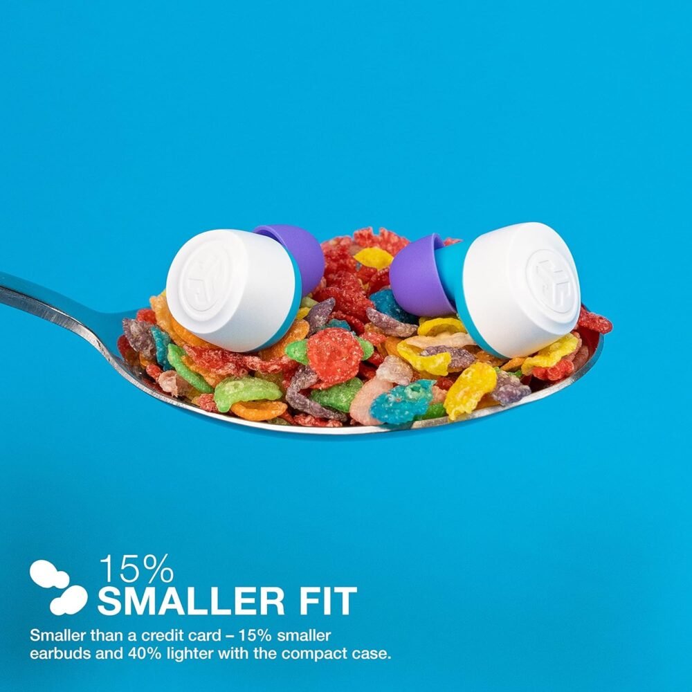 JLab Go Air Pop True Wireless Bluetooth Earbuds & Charging Case, Fruity Pebbles, Dual Connect, IPX4 Sweat Resistance, Bluetooth 5 Connection, 3 EQ Sound Settings Signature, Balanced, Bass Boost - Image 6