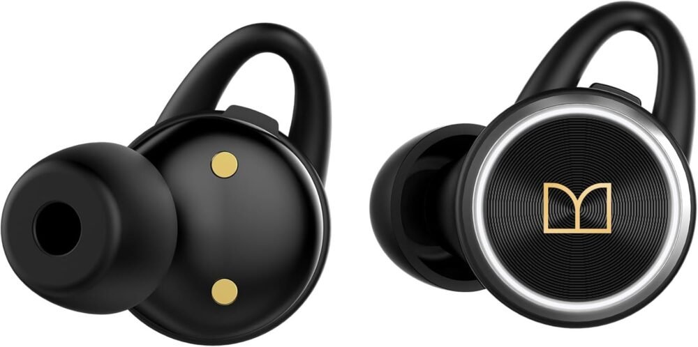 Monster Clarity 101 AirLinks Wireless Earbuds, Bluetooth 5.0 in-Ear Headphones with Charging Case, Stereo Earphones Deep Bass Sound, IPX5 Waterproof, Built-in Mic, Clear Call, Secure Fit for Sports - Image 3