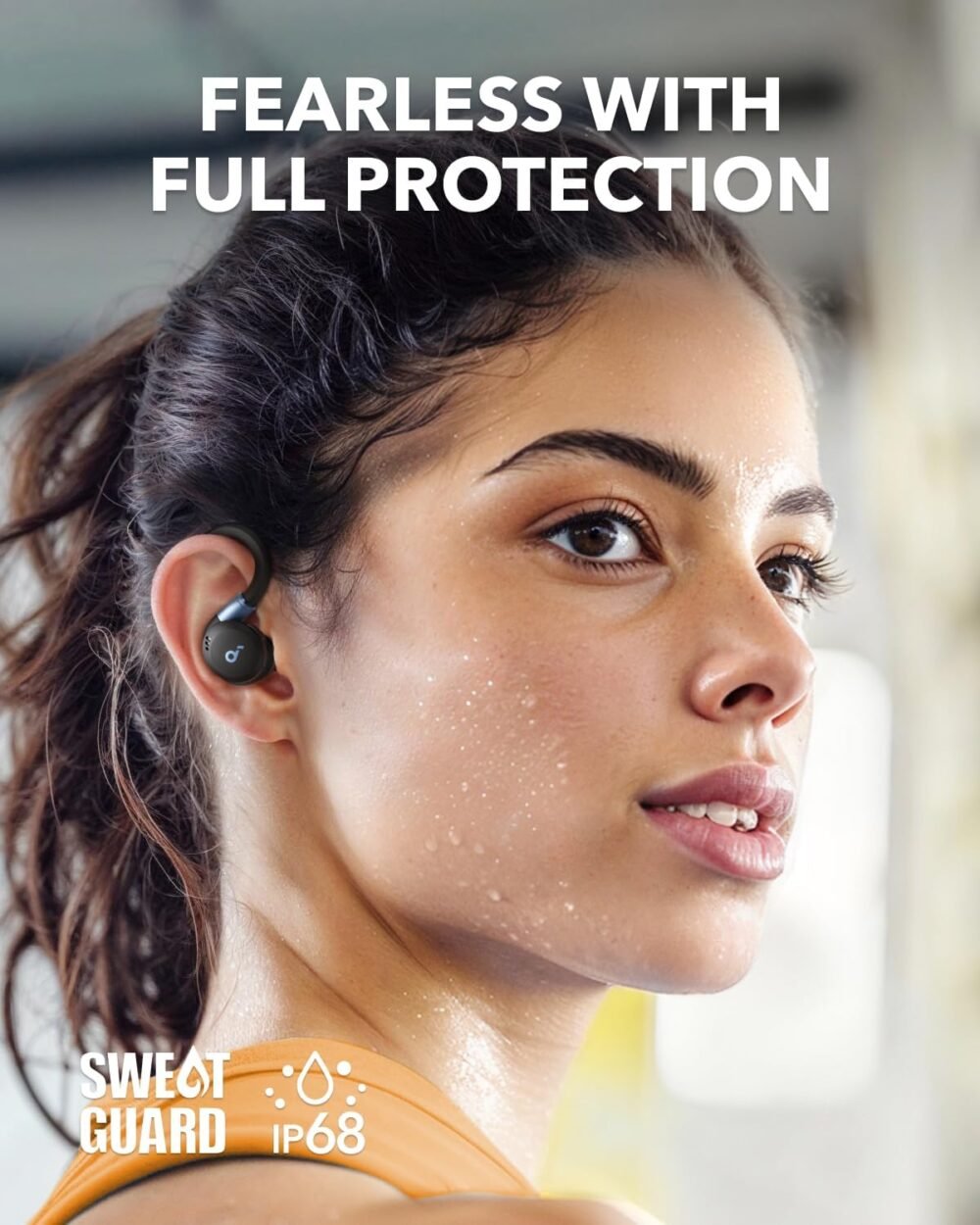 Soundcore Sport X20 by Anker, True-Wireless Workout Earbuds, Rotatable and Extendable Ear Hooks, Noise Cancelling, Deep Bass, IP68 Waterproof, Sweatproof, Dustproof, 48H Play, Sport Earbuds for Gym - Image 7