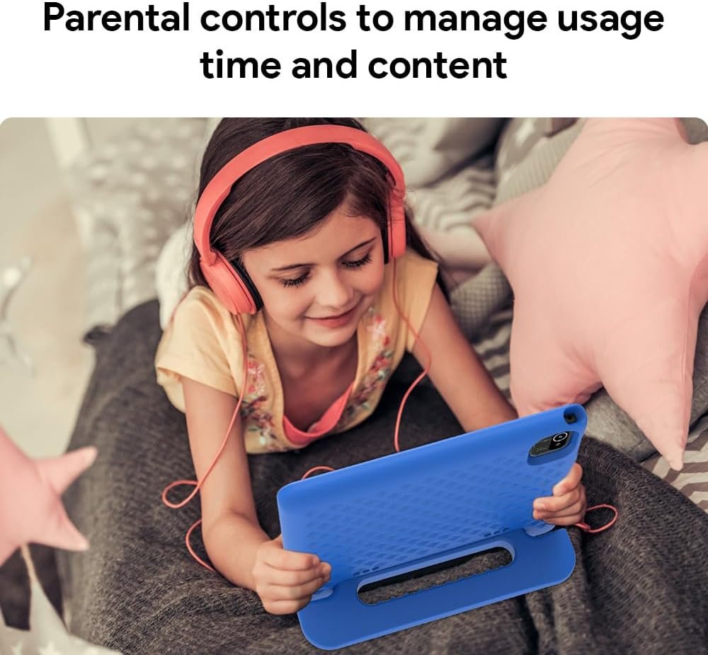10" Kids Tablet, Android 13, 32GB (Expandable to 128GB), Quad-core, WiFi 6, Bth 5.0, Pre-Installed Parental Controls, Kids Space & Family Link (K109A-B, Blue, 32GB) - Image 5