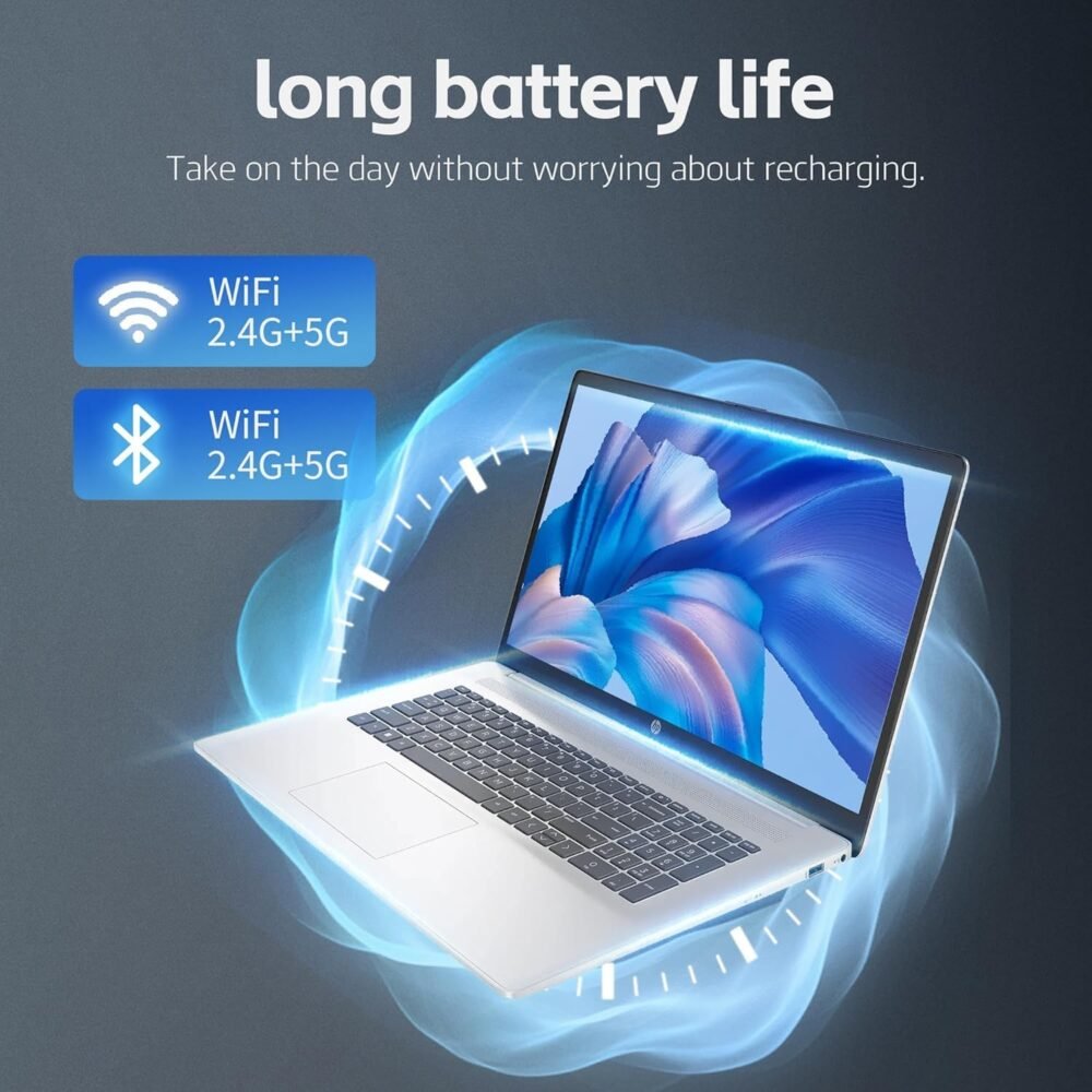HP 2025 New 17 inch Laptop Computer • 64GB RAM • 2.5TB SSD (2TB PCIe SSD withHP P500 512GB Portable SSD) • AMD Ryzen 5 7430U 6-Cores Processor • Windows 11 Pro with Microsoft 365 - Image 5