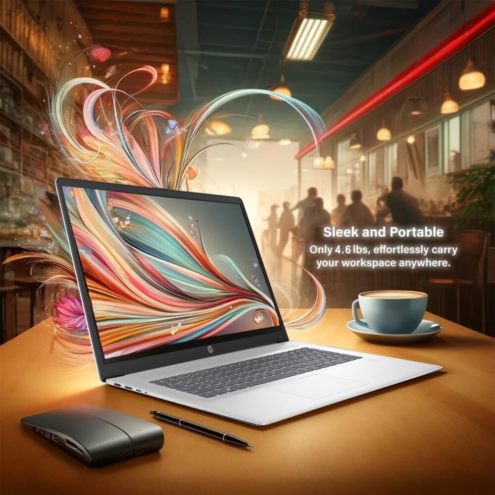 HP 2025 New 17 inch Laptop Computer • 64GB RAM • 2.5TB SSD (2TB PCIe SSD withHP P500 512GB Portable SSD) • AMD Ryzen 5 7430U 6-Cores Processor • Windows 11 Pro with Microsoft 365 - Image 8
