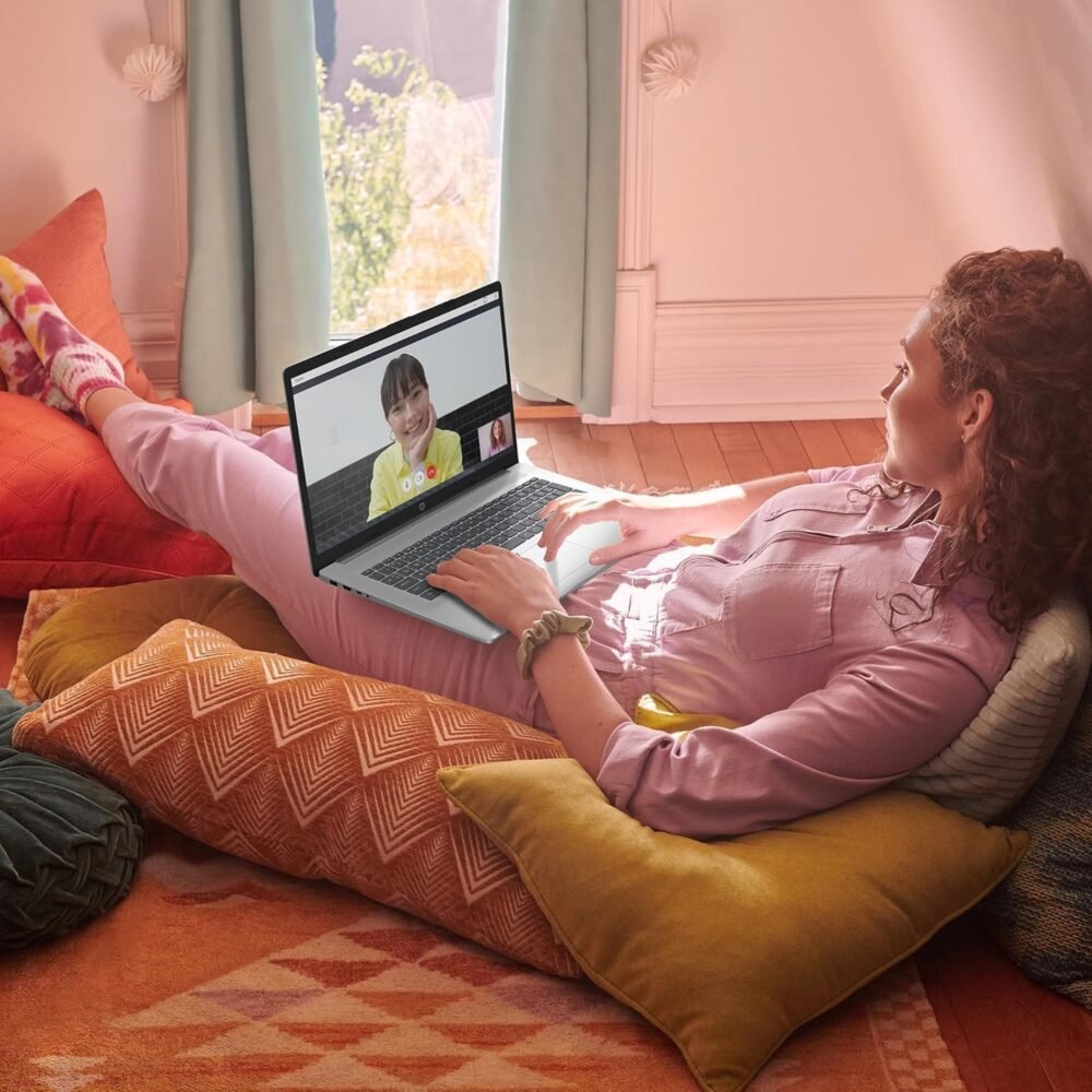 HP 17 inch Laptop, Microsoft Office 2024 Lifetime License & Windows 11 Pro, AMD Ryzen 5 7430U Processor, 17.3” FHD Display, 32GB RAM, 1TB SSD, AMD Radeon Graphics, Wi-Fi 6, Long Battery Life - Image 8