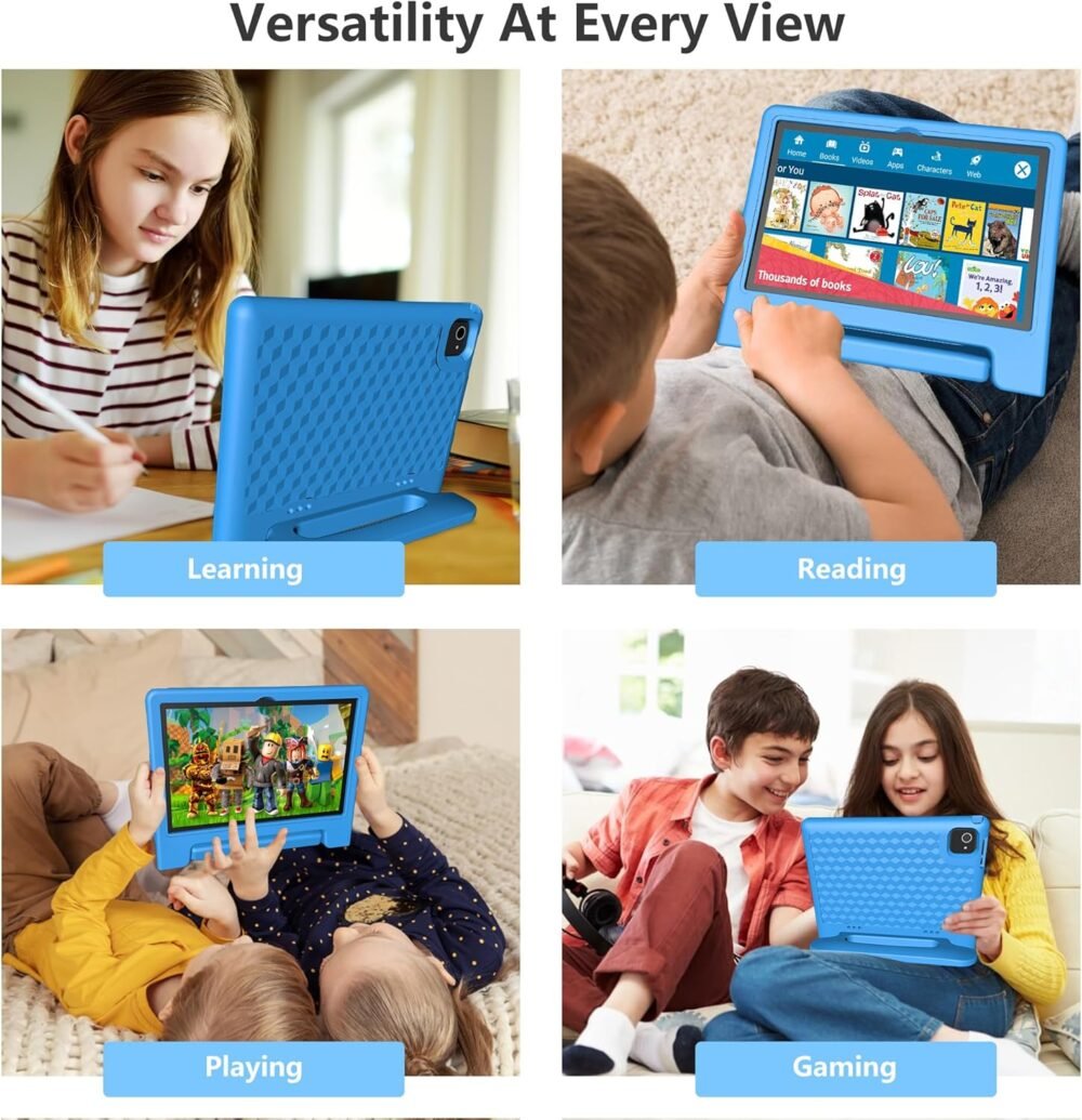 Kids Tablet 10 Inch, Tablet for Kids Android 13, 4GB+64GB, 8-Core CPU, WiFi 6, 12H Battery Life, Parental Control, 1280 * 800 HD Display, Dual Cameras, Shockproof Case, Pre-Installed Educational Apps - Image 5