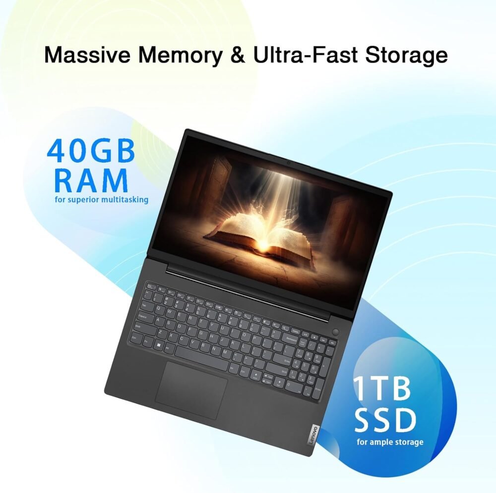 Lenovo V15 Business Laptop | Intel Pentium N6000 4-core Processor | 15.6 FHD (1920 x 1080) | 40GB RAM | 1TB PCIe SSD | Anti-Glare | WiFi-6 | Military Durability | Ethernet RJ-45 | Windows 11 Pro - Image 5