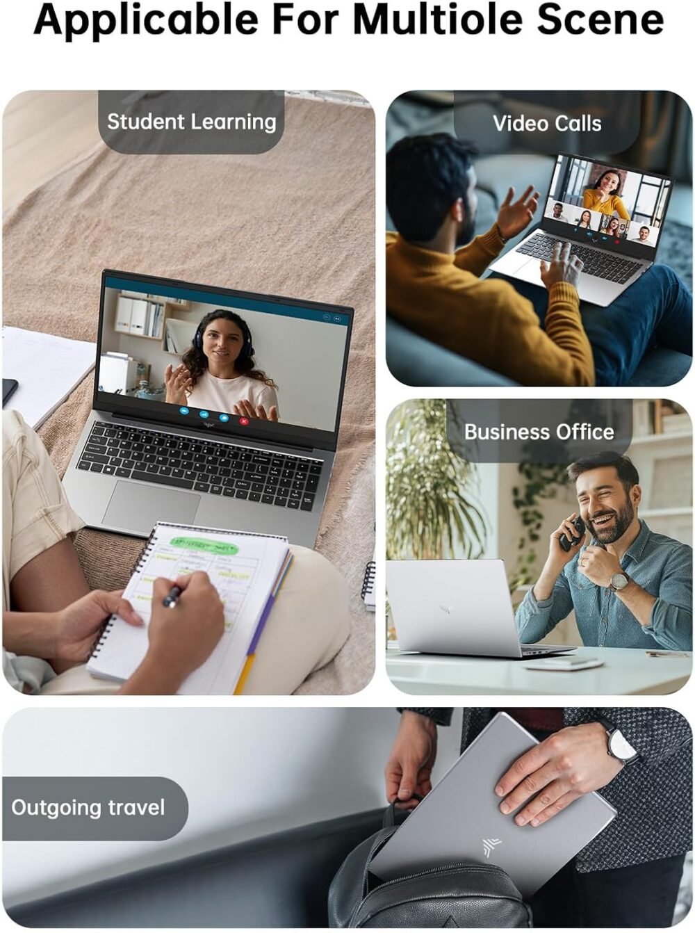 ACEMAGIC 17.3" Laptop with Quad Core-12th Alder Lake N97 Processor, FHD Display, 16GB RAM 512GB SSD Laptop, Windows 11 Laptops Computer, Webcam, Light&Thin, Metal Shell, HDMI, Type-C, USB3.2 - Image 8