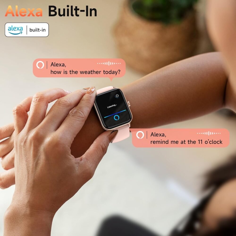 Smart Watches for Women Android & iPhone, Alexa Built-in, 1.8" Fitness Tracker with Answer/Make Calls, IP68 Waterproof Fitness Watch,Heart Rate, Sleep, SpO2 Monitor,Pedometer, Pink - Image 8