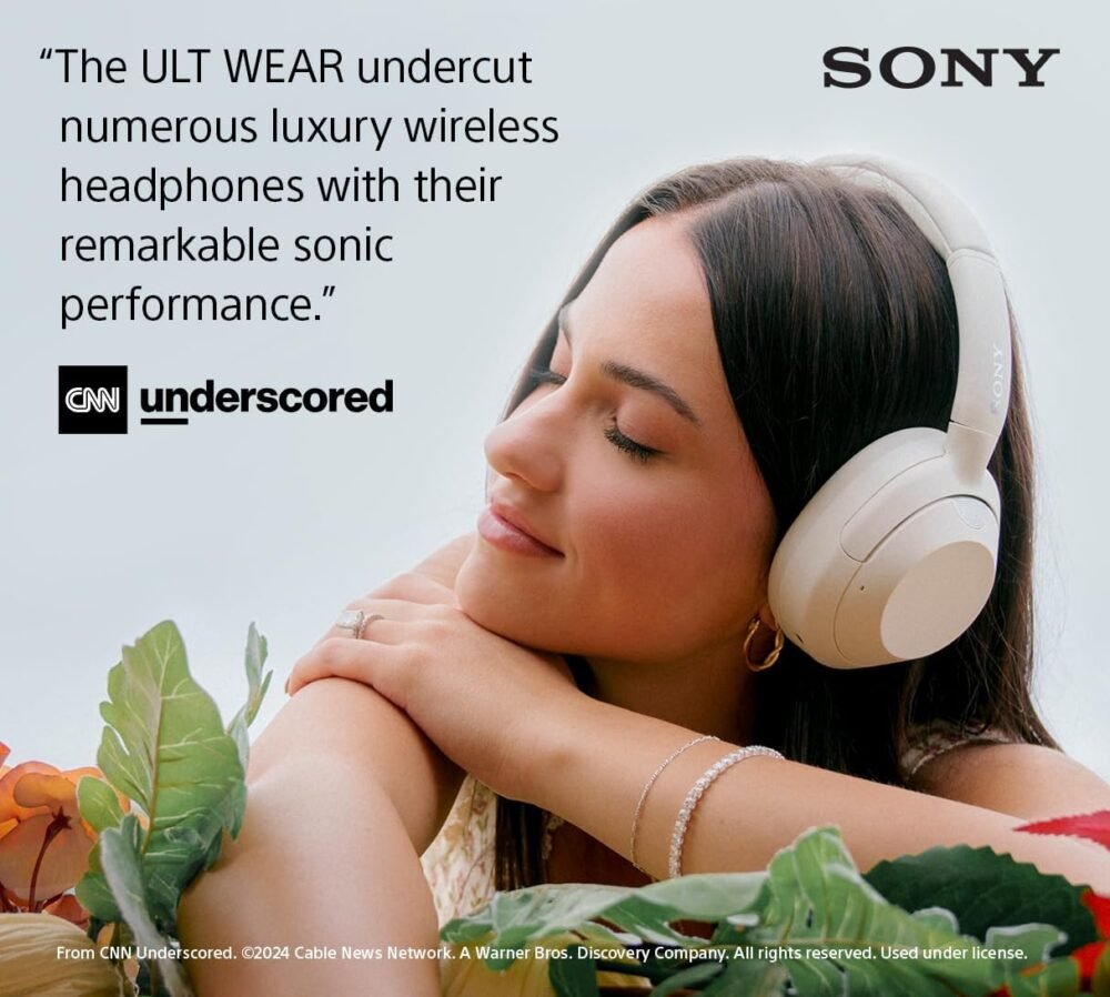 Sony ULT WEAR Over-Ear Noise Cancelling Bluetooth Headphones with Alexa Built-in, Comfortable Design, 30-Hour Battery, Massive Bass, Black - Image 5