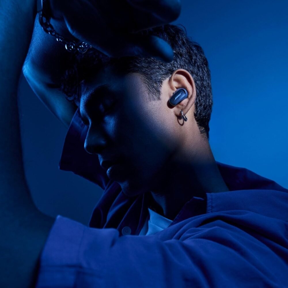 Bose QuietComfort Ultra Bluetooth Earbuds, Wireless Earbuds with Spatial Audio and World-Class Active Noise Cancellation, Deep Bass, Up to 6 Hours of Playtime, Lunar Blue - Limited Edition Color - Image 4