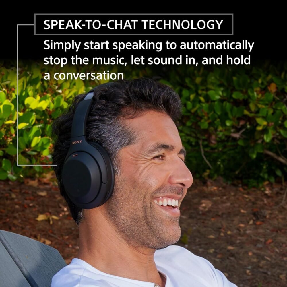 Sony WH-1000XM4 Wireless Premium Noise Canceling Overhead Headphones with Mic for Phone-Call and Alexa Voice Control, Silver WH1000XM4 - Image 5