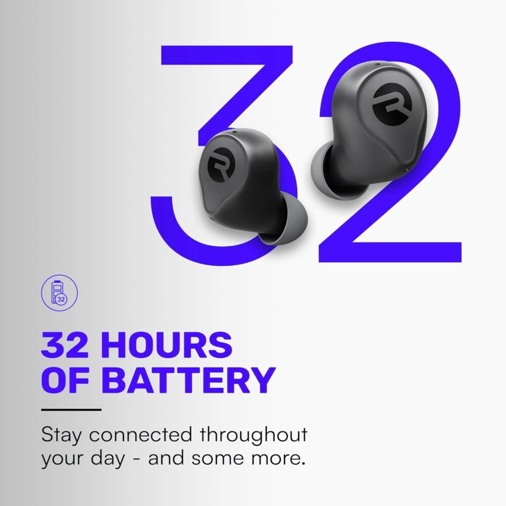 Raycon Everyday Earbuds (2024 Edition) - Bluetooth True Wireless in-Ear Buds with 32 Hours Playtime, Multpoint Technology, Extreme Comfort, and Active Noise Cancellation (Royal Blue) - Image 3