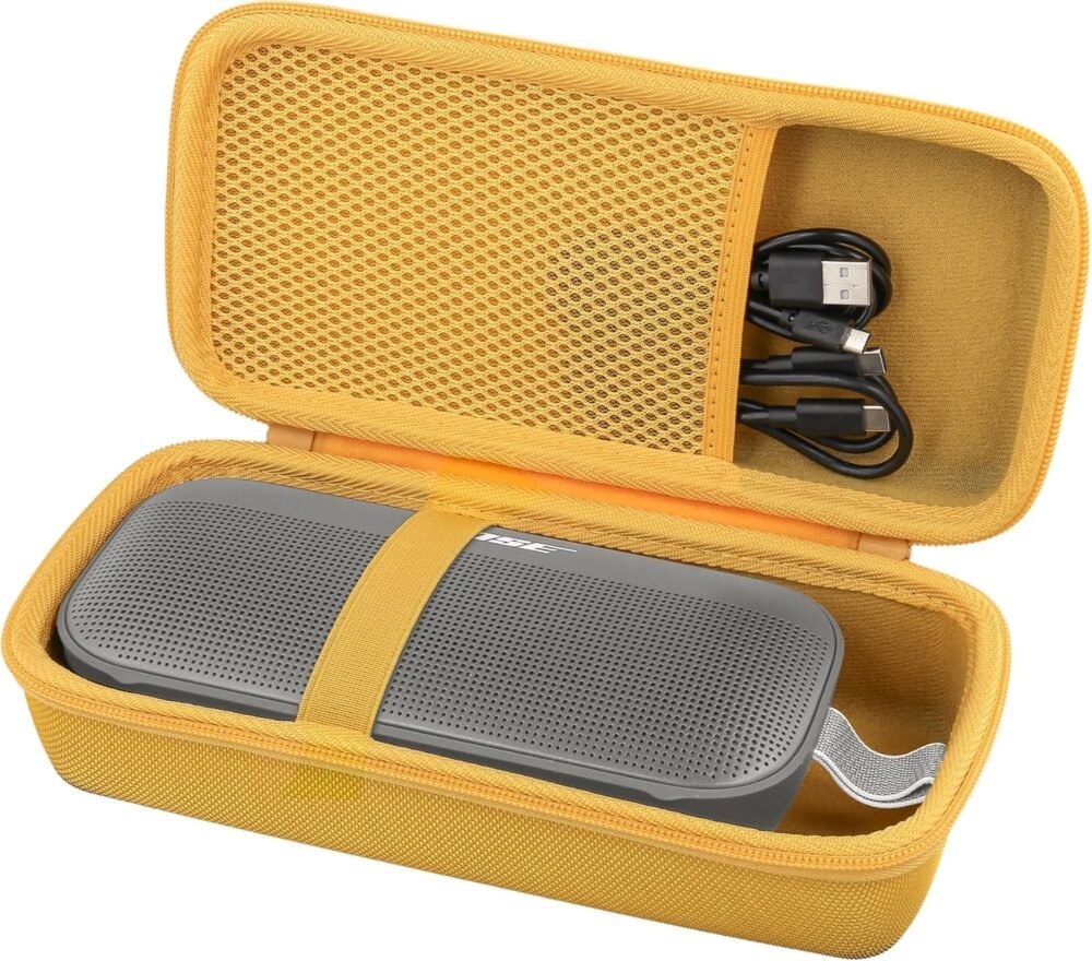co2CREA Hard Travel Case Replacement for Bose New SoundLink Flex 2nd Gen/Bose SoundLink Flex Bluetooth Portable Speaker (Yellow Case) - Image 3