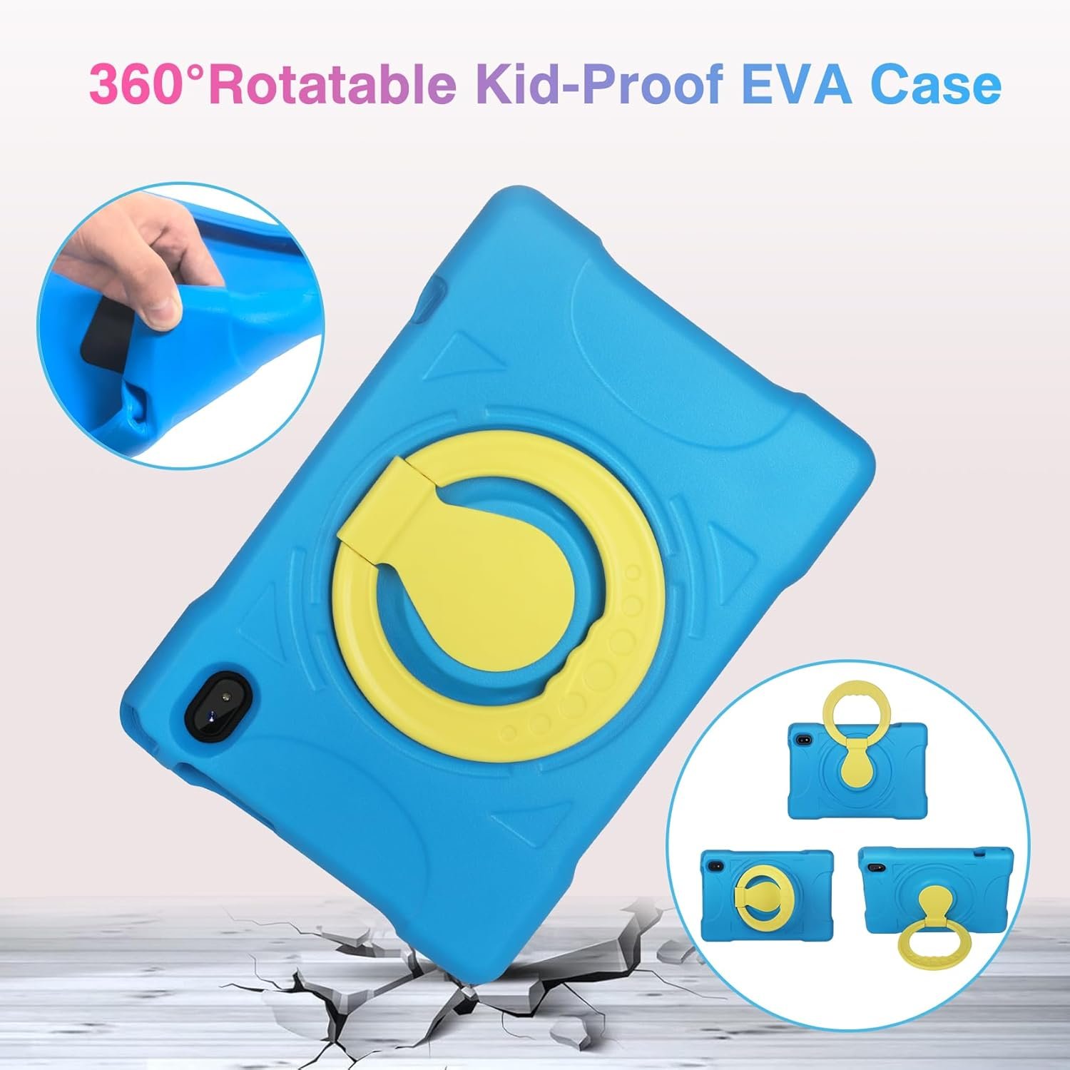 2024 Tablet 10 inch Tablets for Kids 12GB RAM 128GB ROM with Shockproof Case, Kids Space Parental Control, 6000mAh Battery, 5G/2.4G WiFi, 1280 x 800 HD Touchscreen, Bluetooth, GPS, Android 13 (Blue) - Image 6