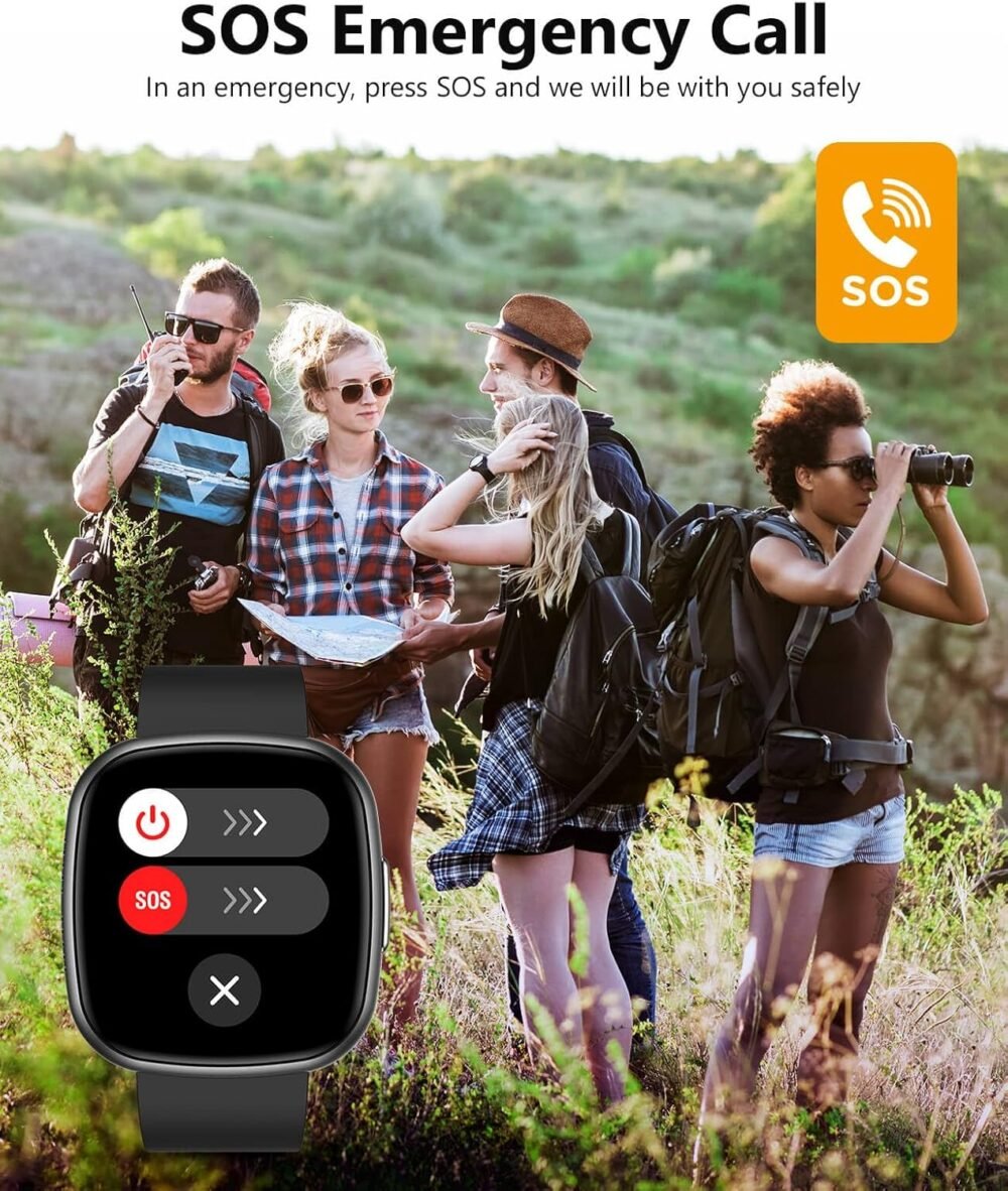 Smart Watches, 1.72" Smartwatch for Men Women (Answer/Make Call), Fitness Tracker with 100+ Sport Modes, IP68 Waterproof, Heart Rate/Sleep/Spo2 Monitor, Activity Tracker for Android iOS - Image 7