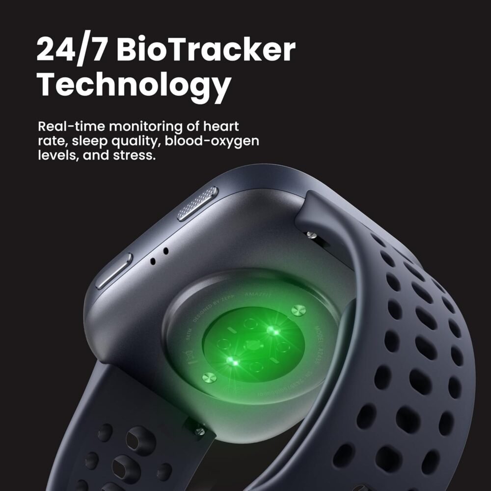 Amazfit Bip 6 Smart Watch 46mm, 14 Day Battery, 1.97" AMOLED Display, GPS & Free Maps, AI, Bluetooth Call & Text, Health, Fitness & Sleep Tracker, 140+ Workout Modes, 5 ATM Water-Resistance, Black - Image 5