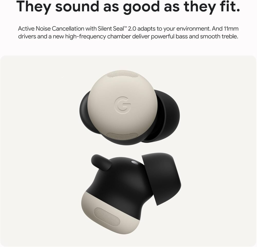 Google Pixel Buds Pro 2 - Wireless Earbuds with Active Noise Cancellation – Bluetooth Headphones - Peony - Image 4
