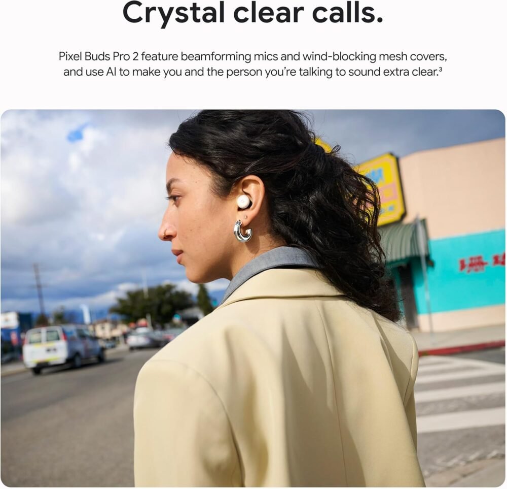 Google Pixel Buds Pro 2 - Wireless Earbuds with Active Noise Cancellation – Bluetooth Headphones - Peony - Image 5