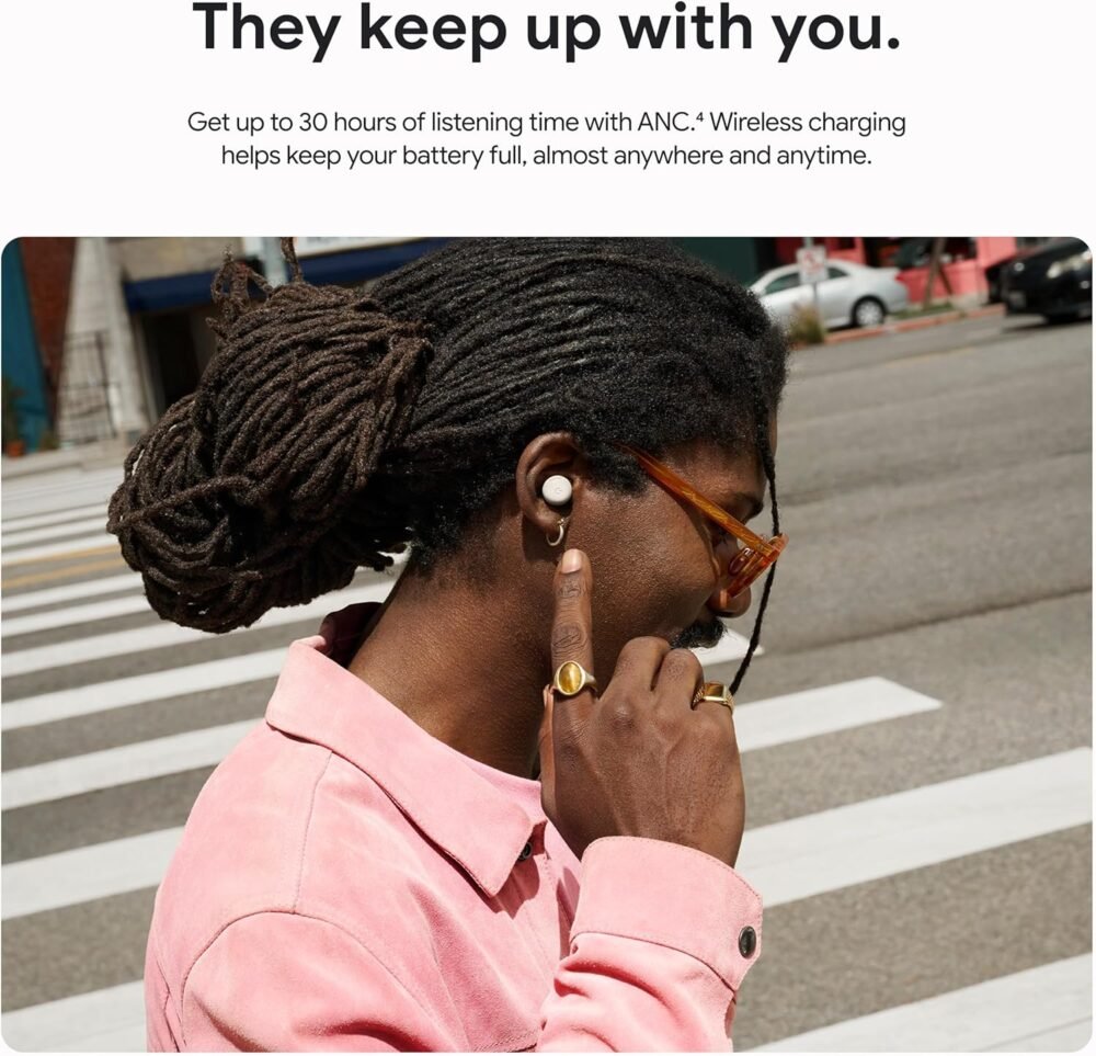 Google Pixel Buds Pro 2 - Wireless Earbuds with Active Noise Cancellation – Bluetooth Headphones - Peony - Image 8