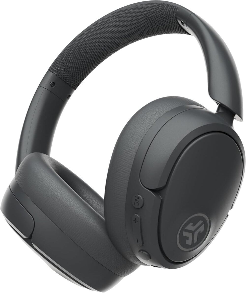 JLab JBuds Lux ANC Wireless Headphones, Graphite, Hybrid Active Noise Cancelling, Customizable Sound, Spatial Audio Compatible, Premium Over-Ear Bluetooth Headset - Image 8