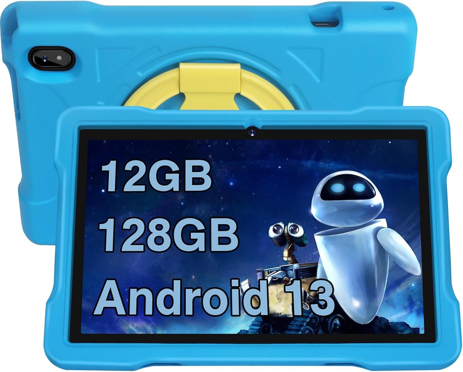 2024 Tablet 10 inch Tablets for Kids 12GB RAM 128GB ROM with Shockproof Case, Kids Space Parental Control, 6000mAh Battery, 5G/2.4G WiFi, 1280 x 800 HD Touchscreen, Bluetooth, GPS, Android 13 (Blue) - Image 2