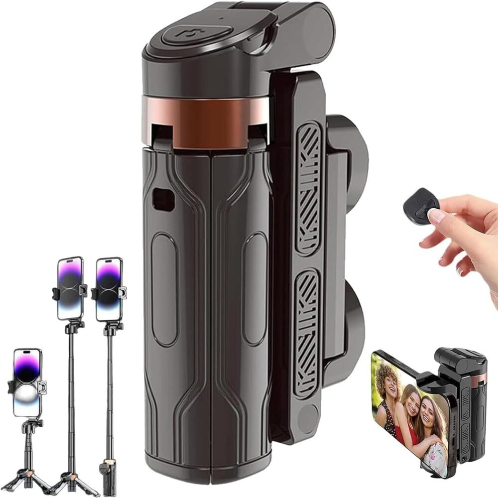 2025 New Pocket Flex Portable Selfie Stick,Pocketflex Mini Tripod,Flipping Flexible Tripod Mini JJ02,360°Pocket Flex Selfie Stick with Remote - Image 2