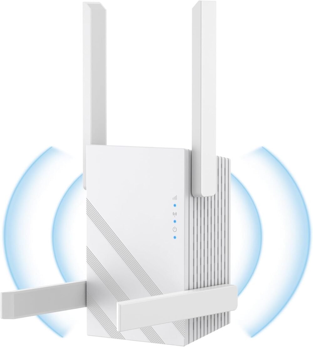 2025 WiFi Extender Signal Booster, WiFi Repeater Dual Band 5GHz/2.4GHz, 1200Mbps WiFi Booster with Ethernet Port Compatible for More Devices - Image 2