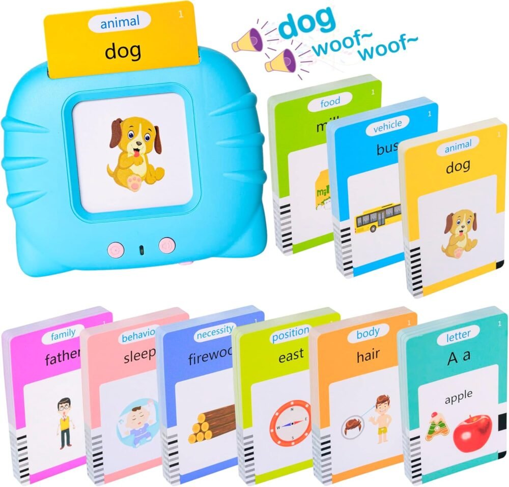 510 Talking Flash Cards for Kids 2-4 - Pocket Speech Therapy Toys for Autism, Montessori Learning - Image 2