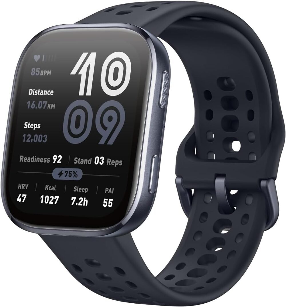 Amazfit Bip 6 Smart Watch 46mm, 14 Day Battery, 1.97" AMOLED Display, GPS & Free Maps, AI, Bluetooth Call & Text, Health, Fitness & Sleep Tracker, 140+ Workout Modes, 5 ATM Water-Resistance, Black - Image 2