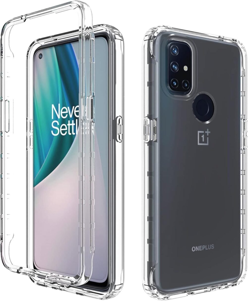 Asuwish Phone Case for OnePlus Nord N10 5G Clear Transparent TPU Cell Cover Slim Hybrid Shockproof Silicone Military Grade Protective Heavy Duty One Plus N 10 G5 1 Plus 10N 1plus One+ 1+ N105G Women - Image 2