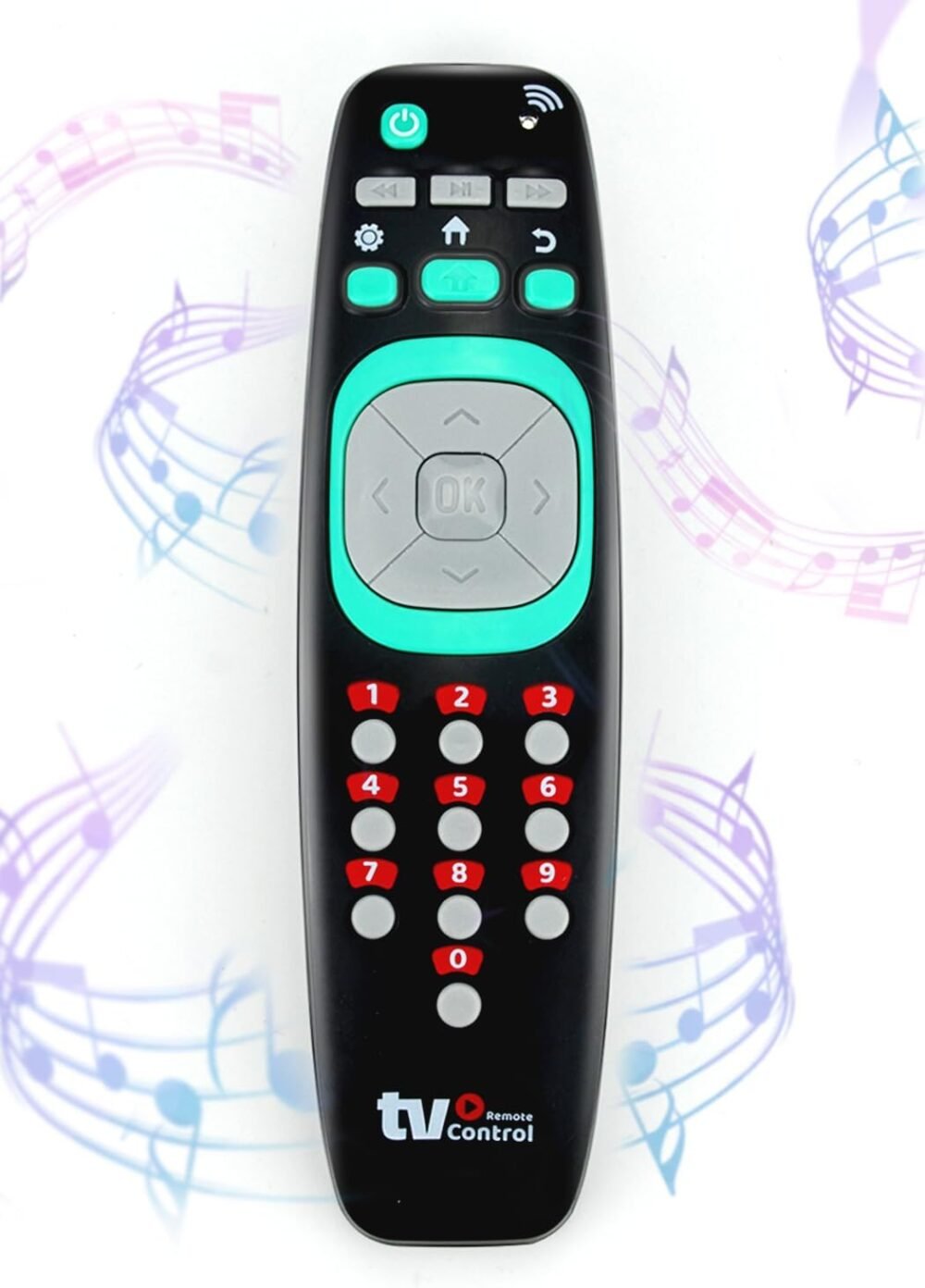Baby Remote Control Toy, TV Remote Control Toy, Musical Toys with Lights and Sounds for Toddlers Babies 12 36 Months - Image 2