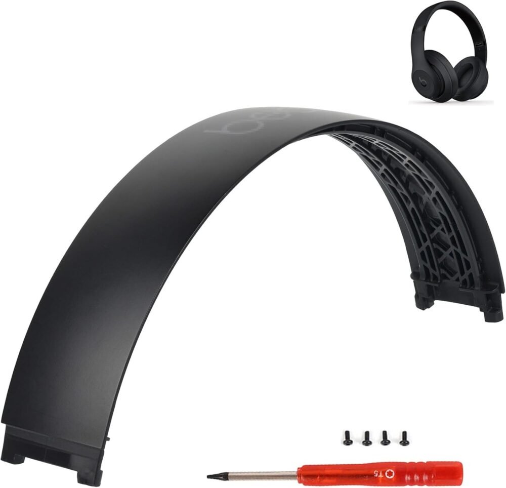 Beat Studio 3 Headband Replacement Parts as Same as Stock Arch Band Repair Kit Compatible with Beats by Dre Studio 3/A1914 and Studio 2 Wired/Wireless (B0500/B0501) Over-Ear Headphones (Matte Black) - Image 2