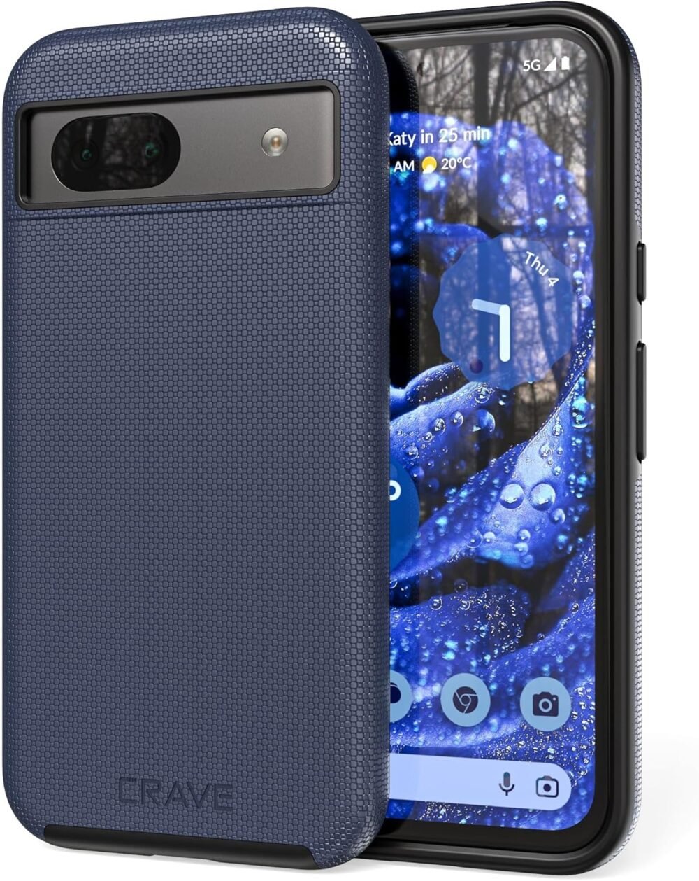 Crave Dual Guard for Google Pixel 8a Case, Shockproof Protection Dual Layer Case for Google Pixel 8a - Navy - Image 2