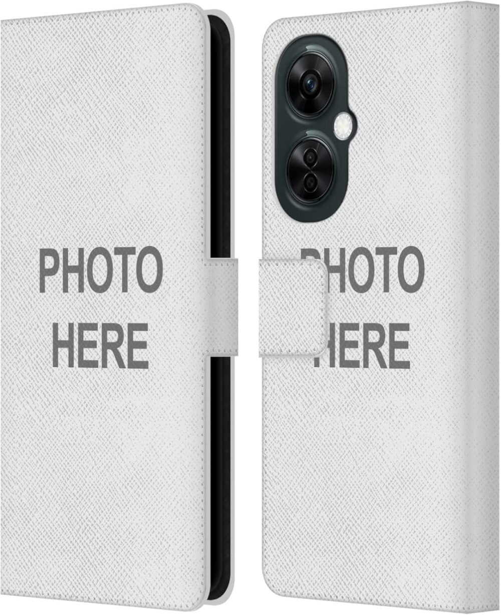 Custom Customized Personalized Custom Photo Leather Book Wallet Case Cover Compatible with OnePlus Nord N30 - Image 2