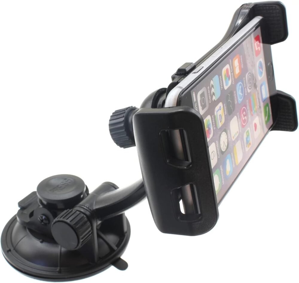 Dash Car Mount Compatible with Amazon Fire HD 8 Kids Edition (2020 Release),10 Kids Edition (2021 Release), Kindle 6" (2022 Release) - Windshield Holder Strong Grip Cradle Swivel - Image 2